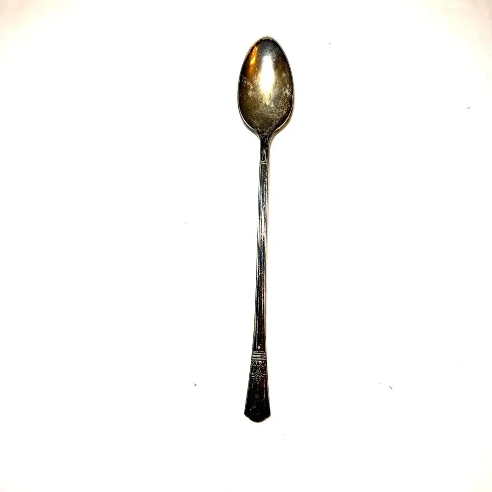 Vintage Court Silverplate Teaspoon Art Deco Flatware Spoon Replacement 7.5